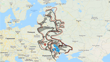 Карта оккупации Приднестровского региона